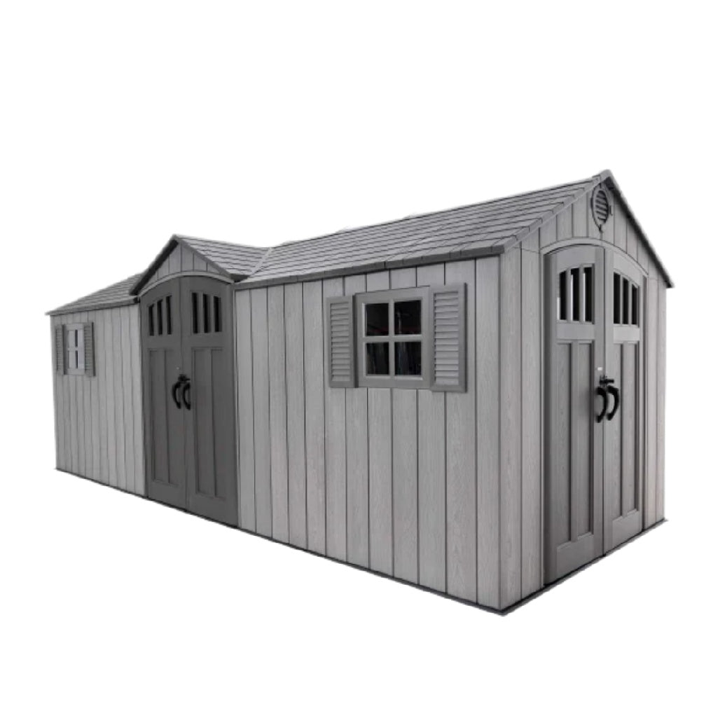 Outdoor Storage Shed for Garden Use Made of Durable Resin - 300 x 200 x 220