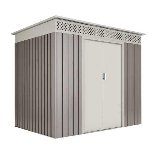 Outdoor Storage Shed for Garden Use Made of Steel - 150 x 100 x 120