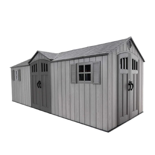 Outdoor Storage Shed for Garden Use Made of Durable Resin - 300 x 200 x 220